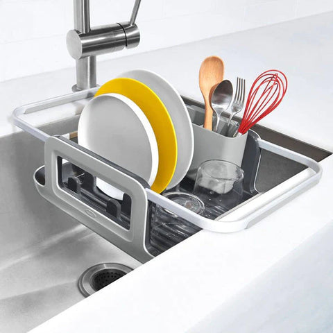 extendable sink rack for dishes