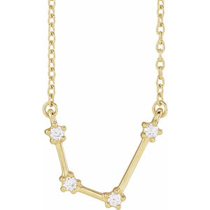 Constellation Zodiac Natural Diamond Necklace - Joyeria Deira