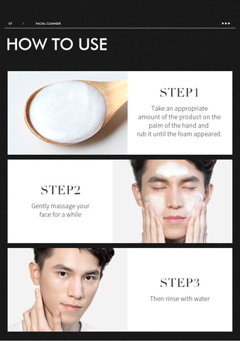 Skincare Facial Cleansing Men's Scrub Cleanser Make your Skin