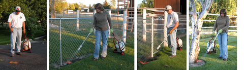 Flame Engineering propane torches for organic weed control