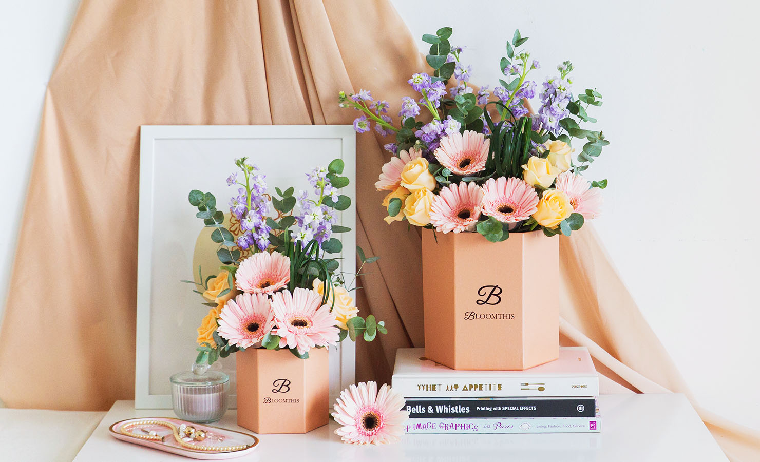 Shop Naomi Pink Gerbera Flower Box | BloomThis