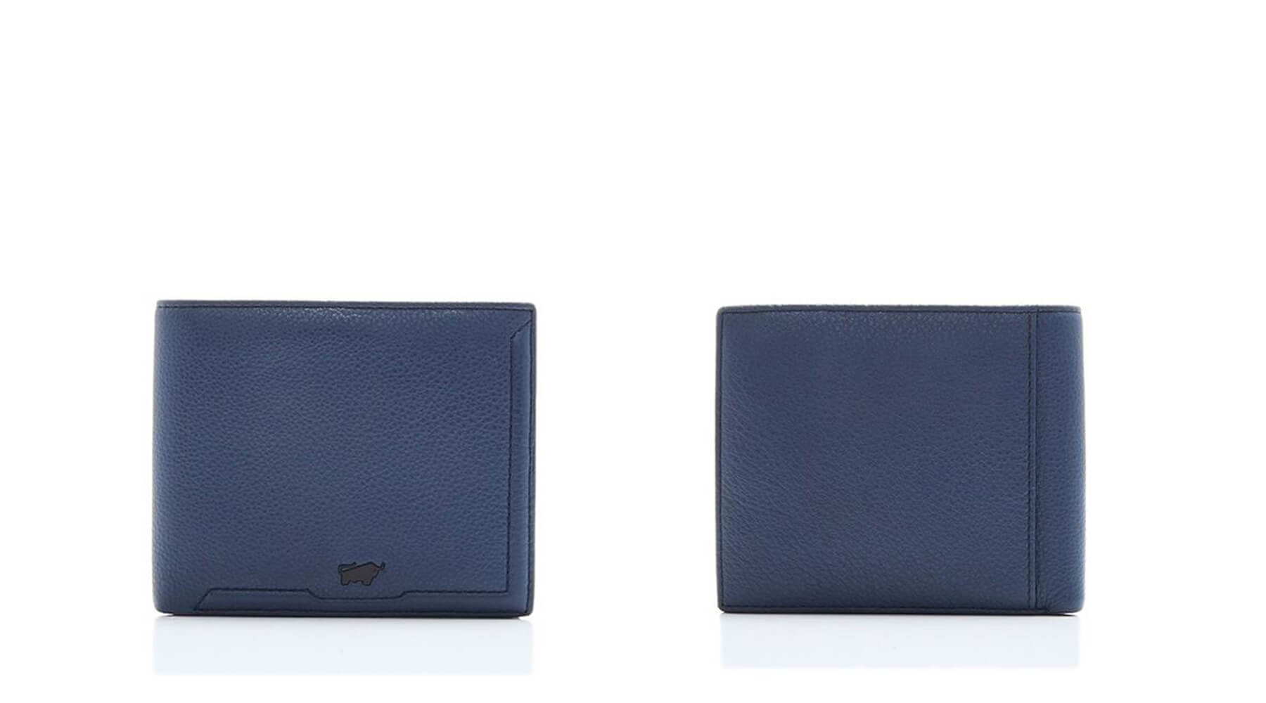 Braun Buffel Jimmy Flap-Up Wallet With Coin Compartment In Ocean