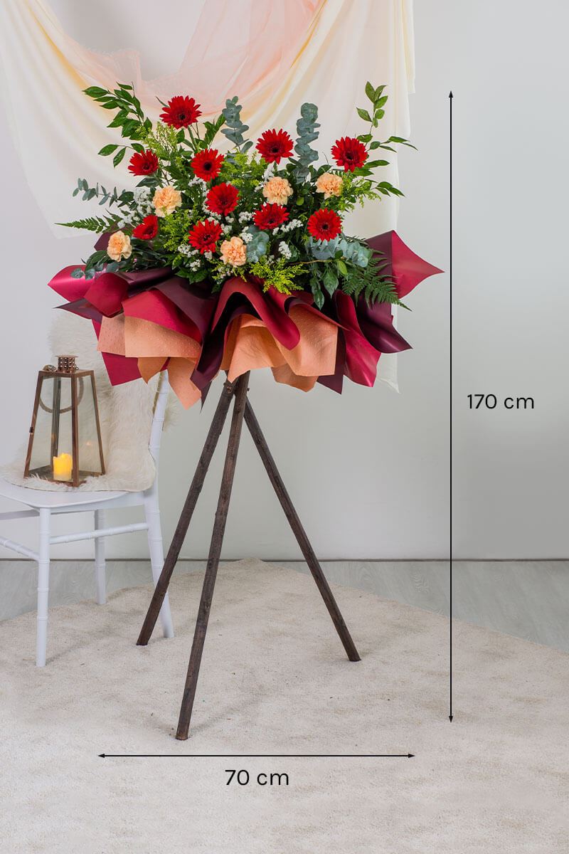 Opening flower stand
