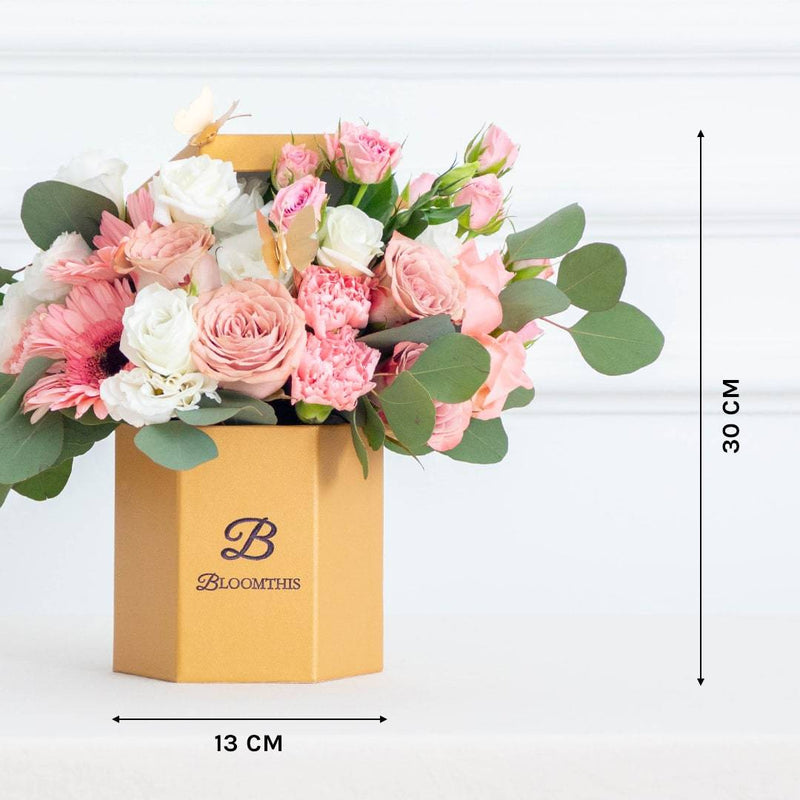 Arabella | Rose & Carnation Flower Box | Free Delivery ...