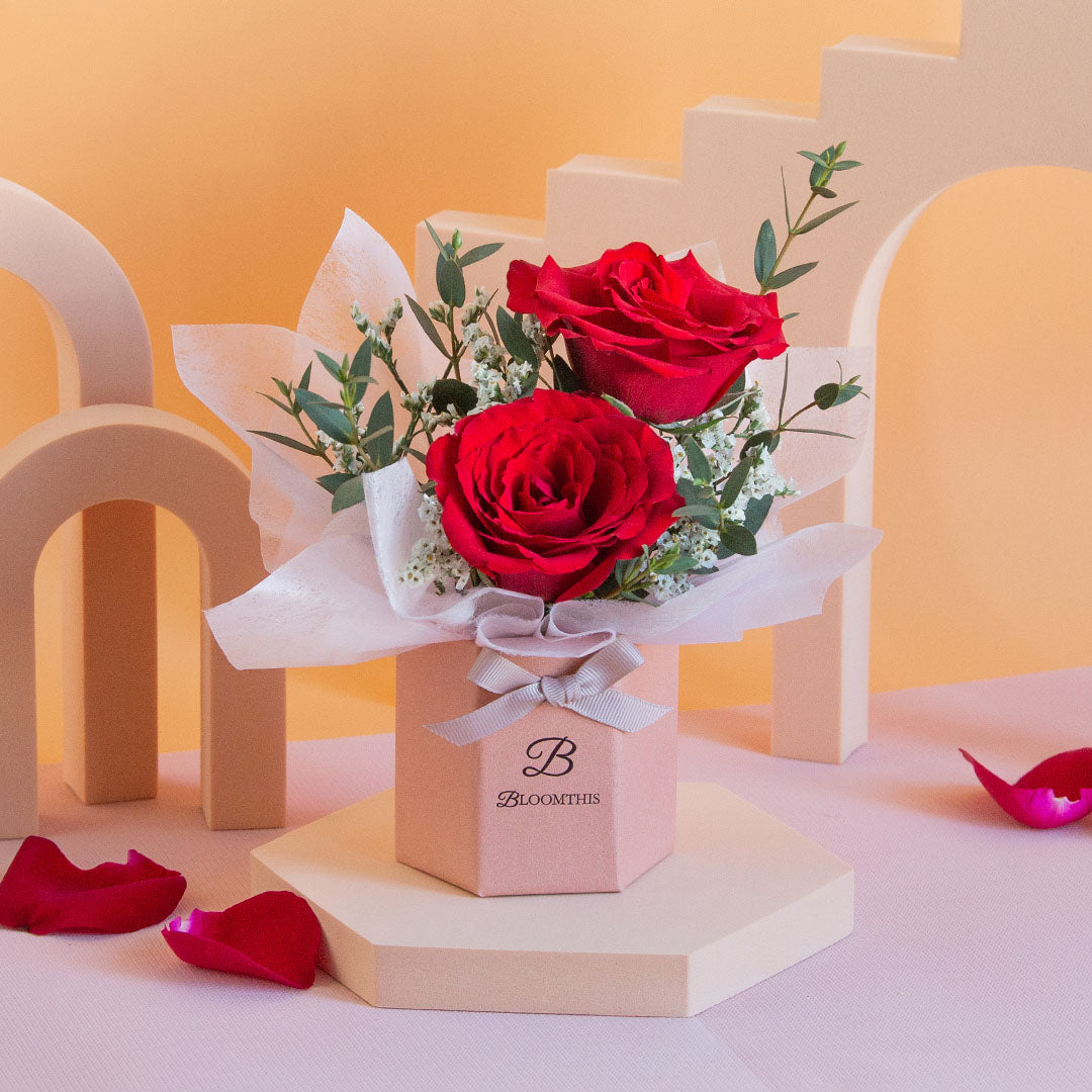 Selene Rose Mini Flower Box, Free Delivery