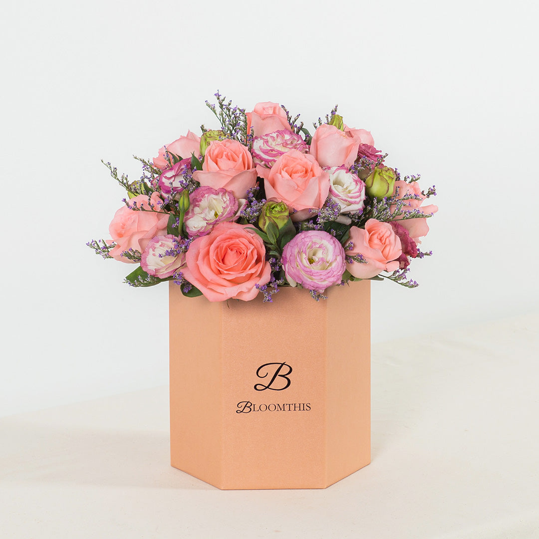 Evangeline Pink Rose Flower Box | Flowers For Every Occasion ...