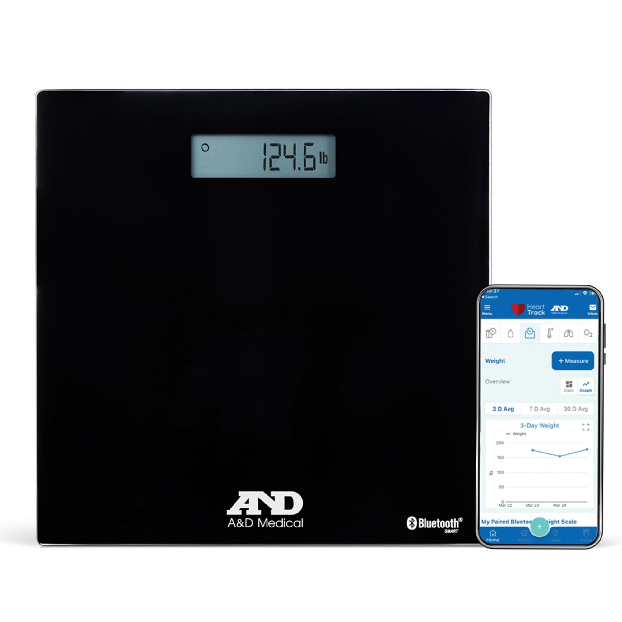 Floor Scale Doran Digital Display 400 lbs. Capacity AC Adapter / Battery Operated - DS500