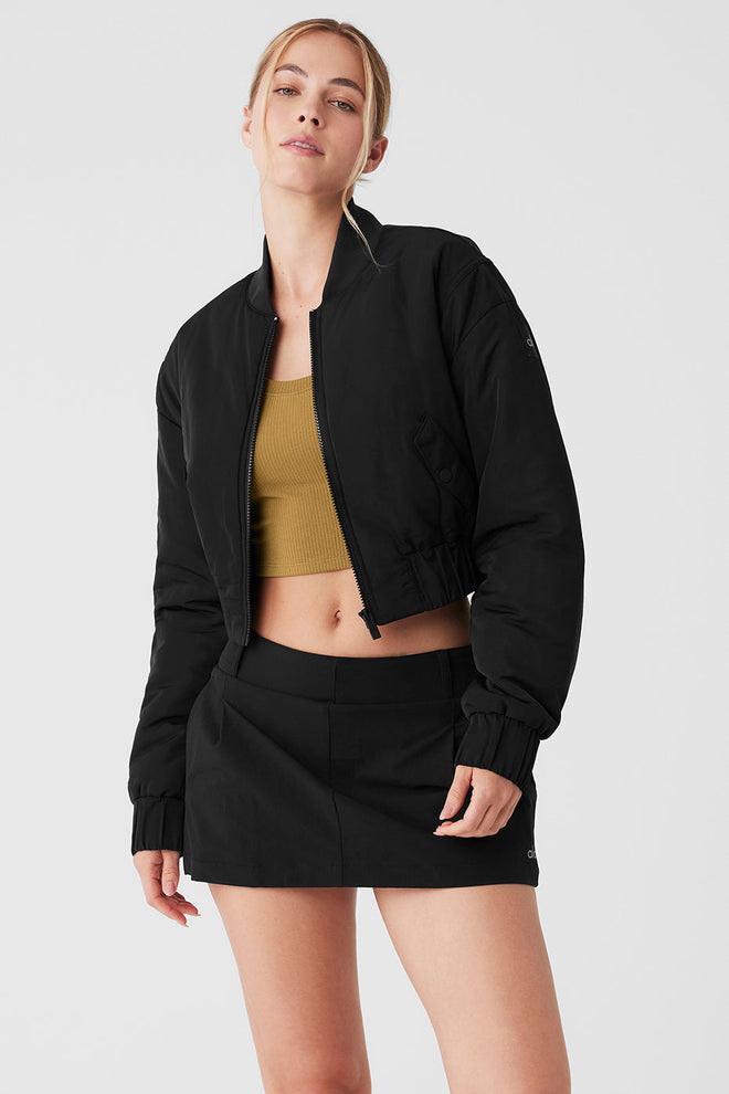 Cropped G.O.A.T Jacket - Black