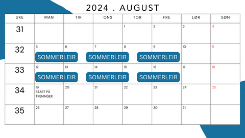 ATK Calendar 2024
