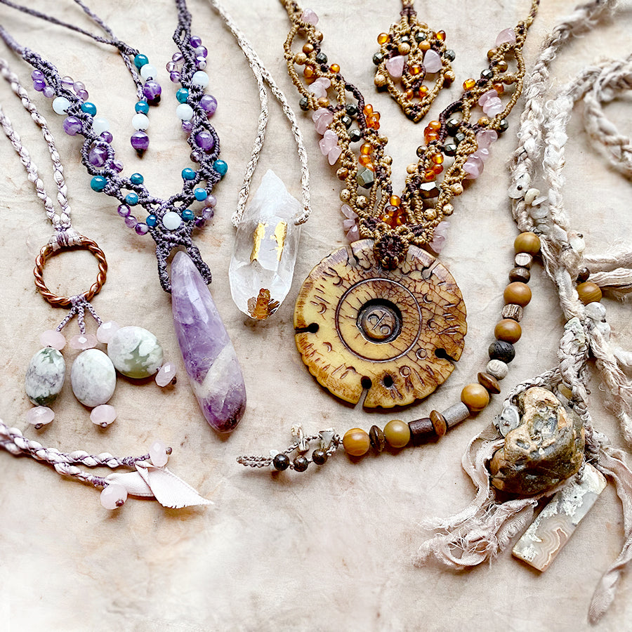 Crystal healing jewelry by Spirit Carrier