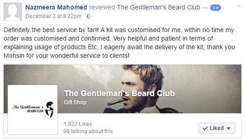 The Gentleman's Beard Club Customer Review December 2016