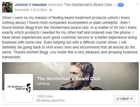 The Gentleman's Beard Club Customer Review, December 2016