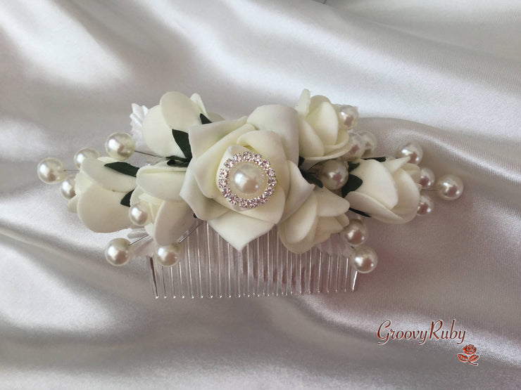 bridal pearl brooch