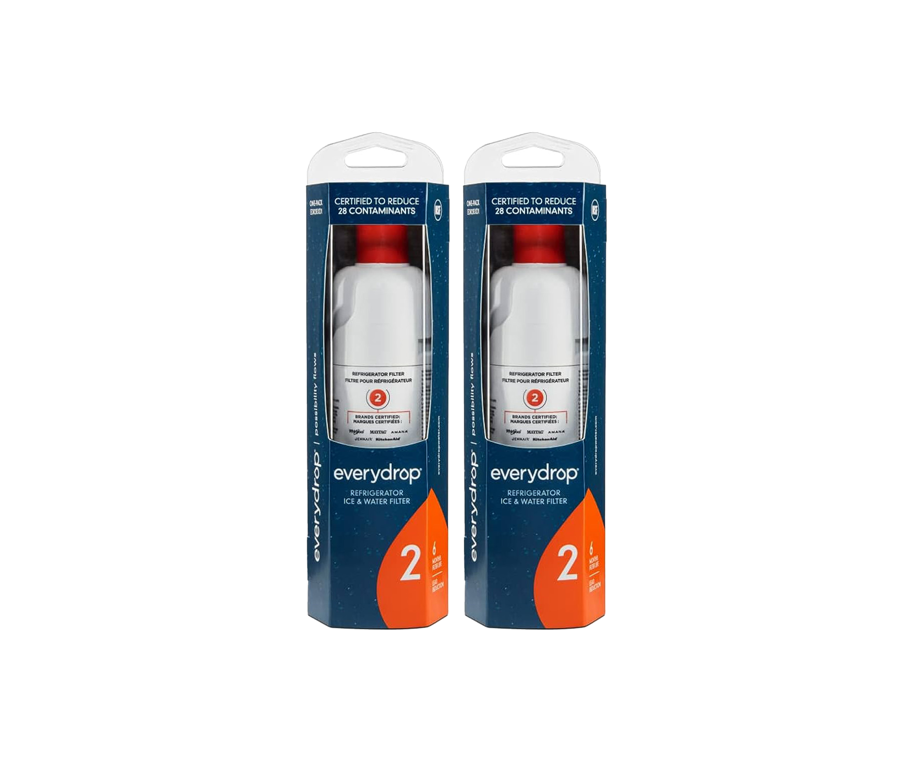 KSF26C4XYW00 Genuine KitchenAid Refrigerator Water Filter (2 Pack) 