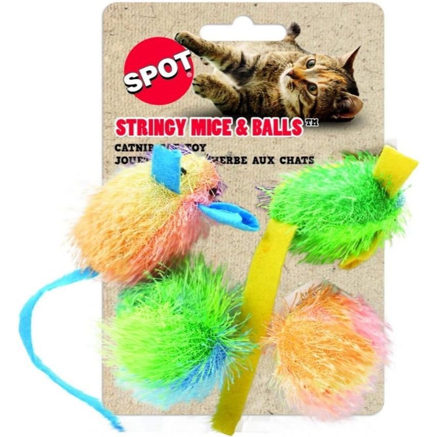 Spot Stringy Mice and Balls Catnip Cat Toys