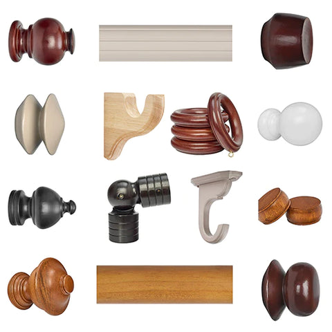 2" wood trends finials