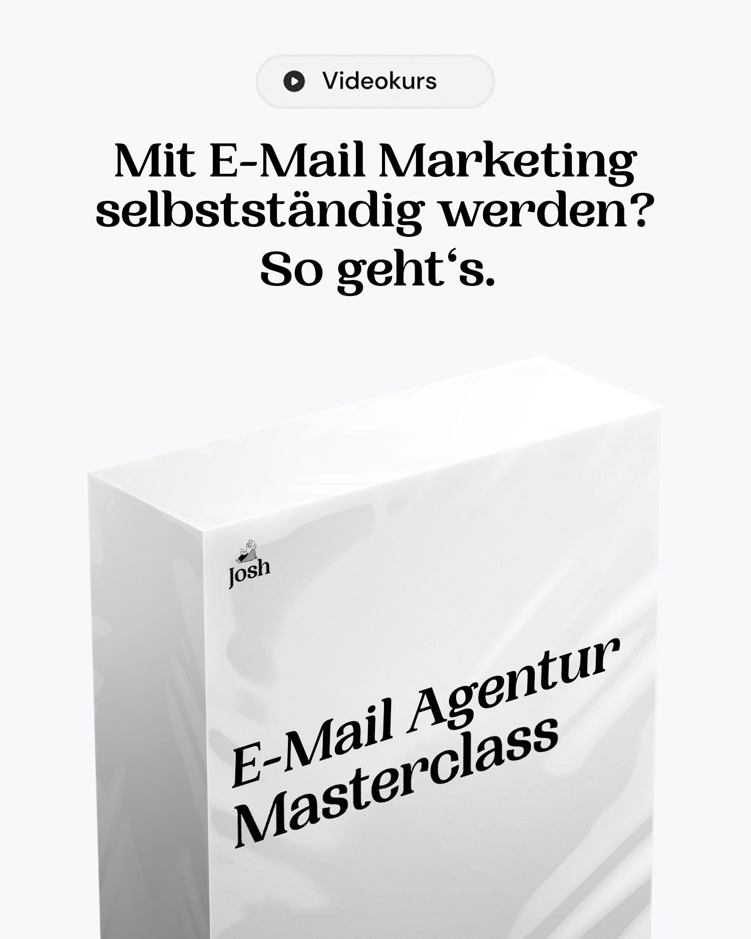 E-Mail Agentur Masterclass - Josh product image