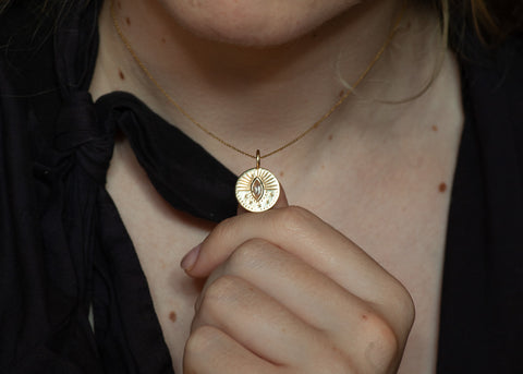 Solid Gold Coin Pendant