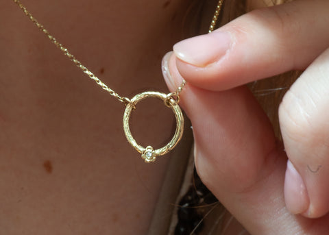 Handmade Unique Diamond Necklace