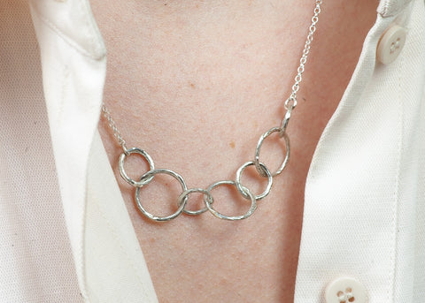 Handmade Circle link Necklace