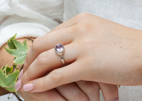 Silver Amethyst Ring