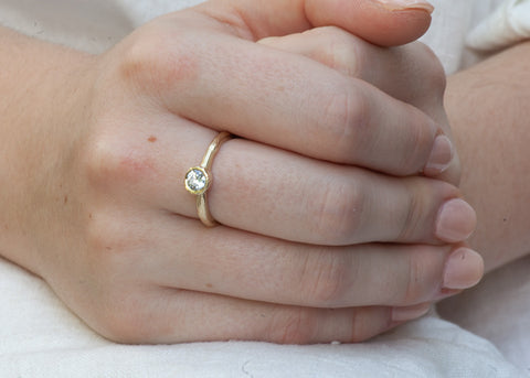 18ct Gold Solitaire Engagement Ring