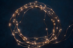 Magical circle of fairy lights