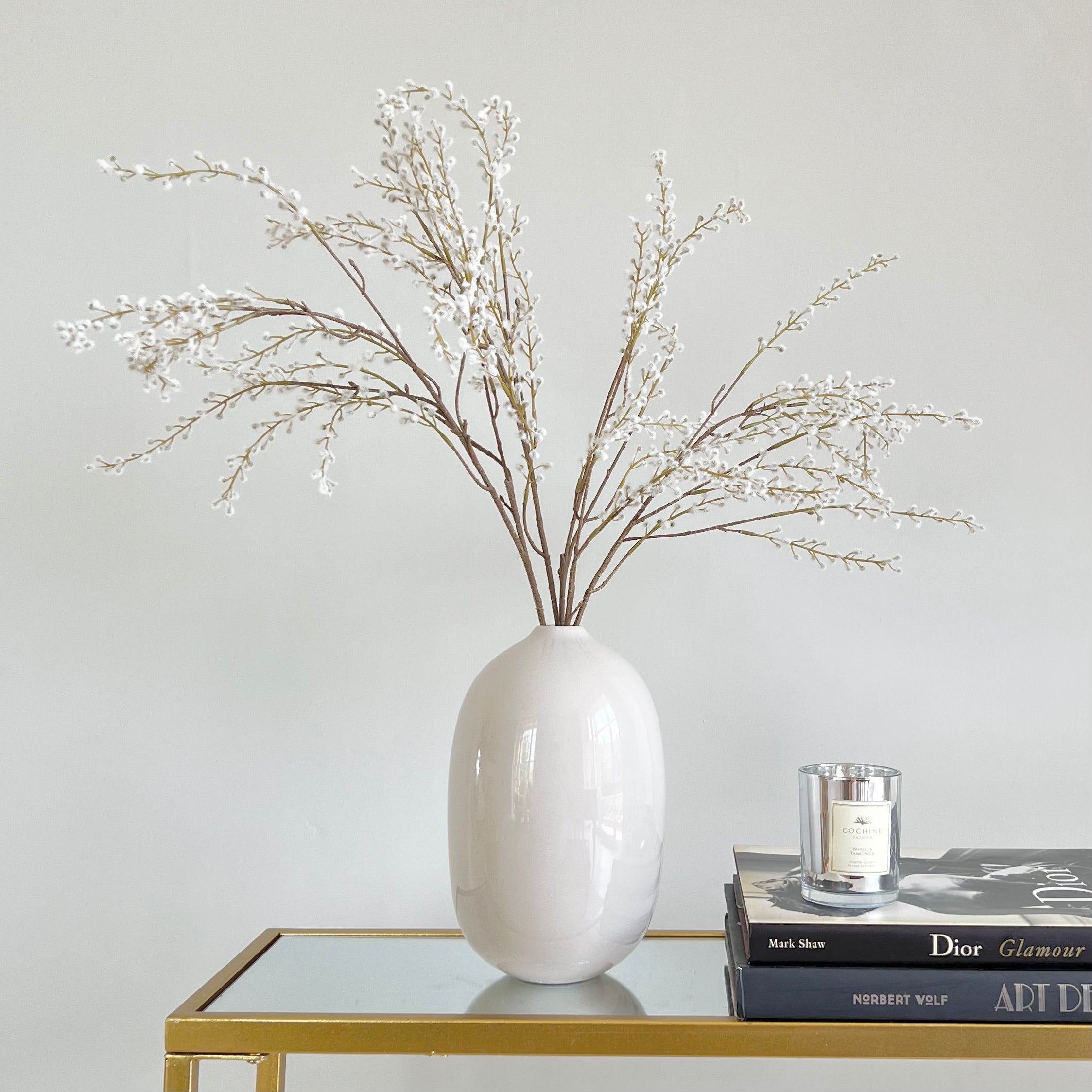 TRADE White Willow Spray - The Faux Flower Company Trade product image