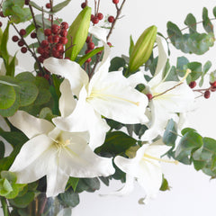 luxury artificial white lily