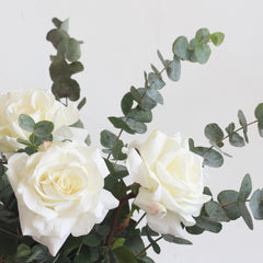 luxury artificial white rose