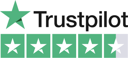 Logo Trustpilot con valutazione