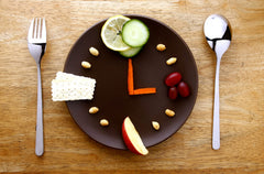 food in the shape of clock