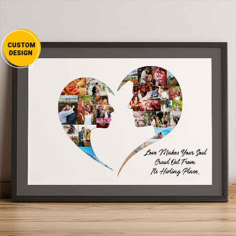 Heart shaped Photo Collage