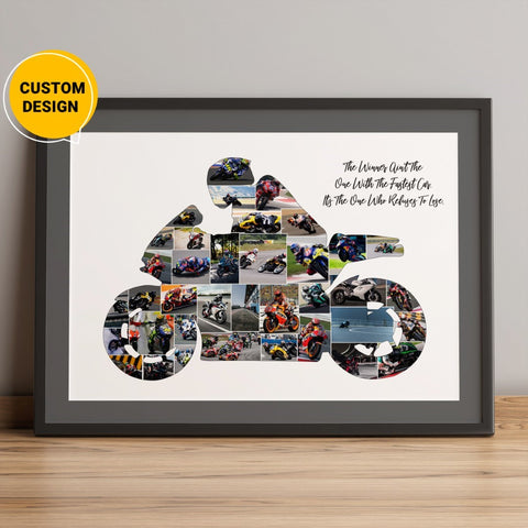 Personalized Motorcycle photo Collage Gifts
