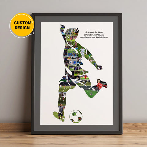 football themed photo collage gifts