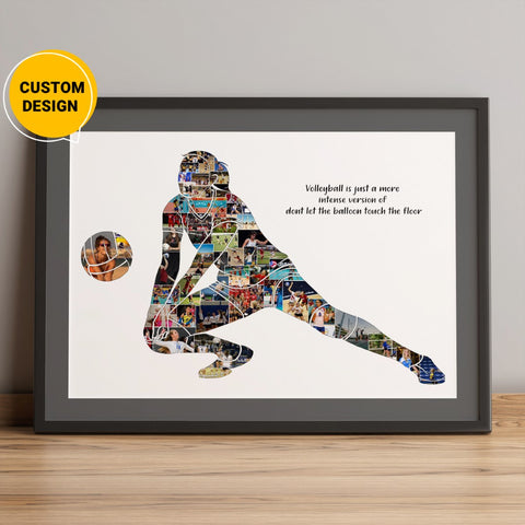 Personalized Volleyball Photo Collage Gifts