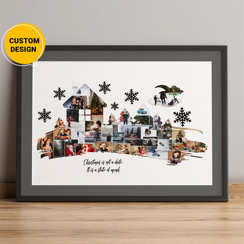 Personalized Photo Collage Christmas Gift for Her