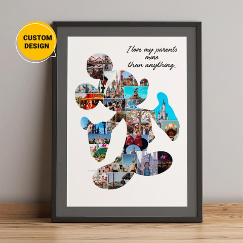 Personalized Disney themed Photo collage gift 