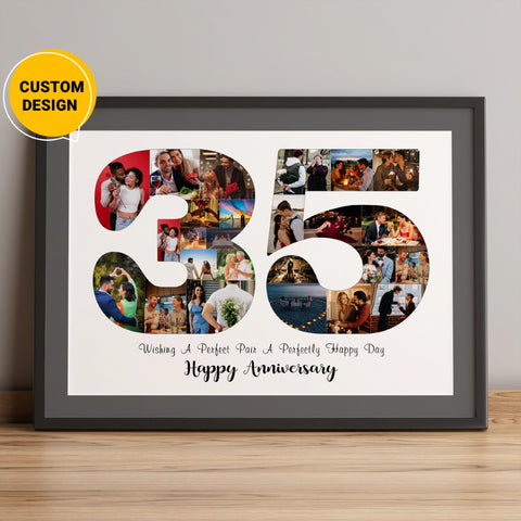 35th Anniversary Photo Collage Gift