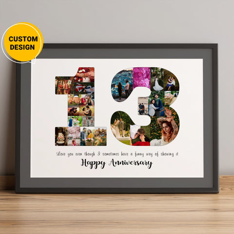 Personalized 13th anniversary gift