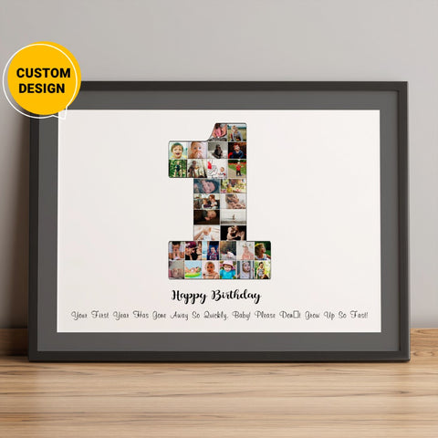 Personalized 1st birthday Photo Collage Gifts