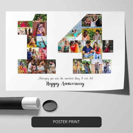 Custom 15th Anniversary Photo Art Gift Ideas For Friends – CollagemasterCo