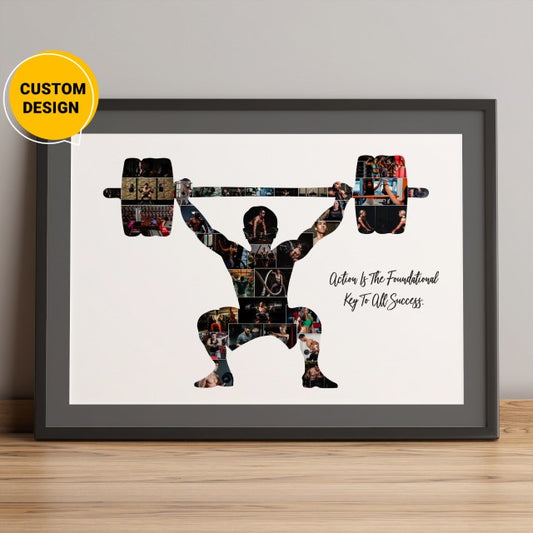 Buy Personalized Photo Collage Christmas Gifts For Bodybuilder Online