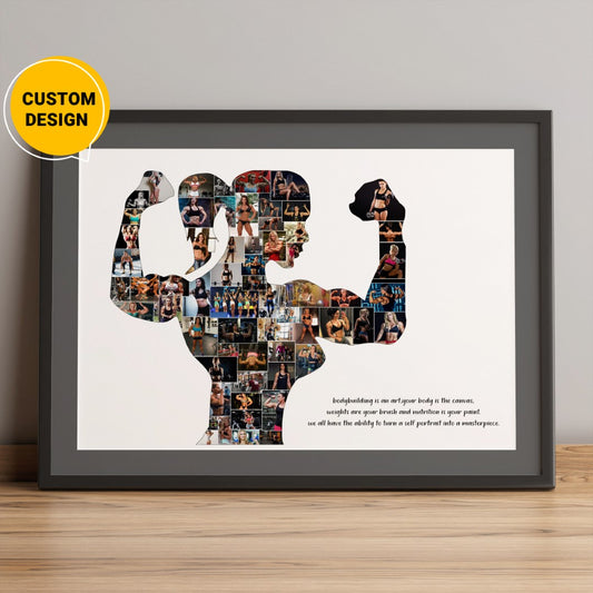 Personalized Yoga Wall Art Collage Gift for Yoga Lovers – CollagemasterCo