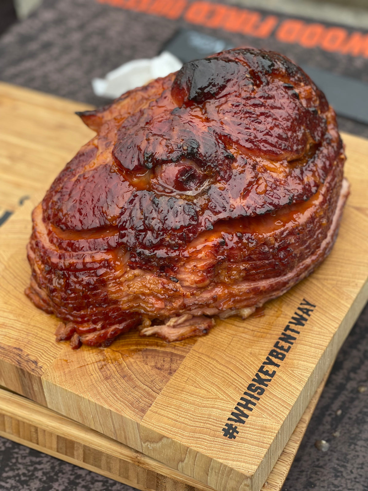 Double Smoked Holiday Ham with Apricot Bourbon Glaze– WB BBQ Products