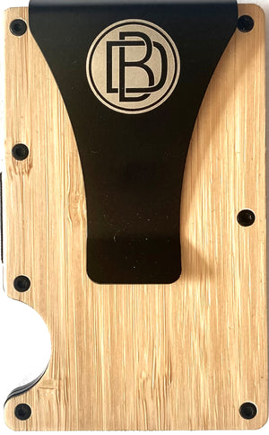 Minimalist Wallet Real Bamboo - Bar-Tron Designs - Minimalist Wallets For Men