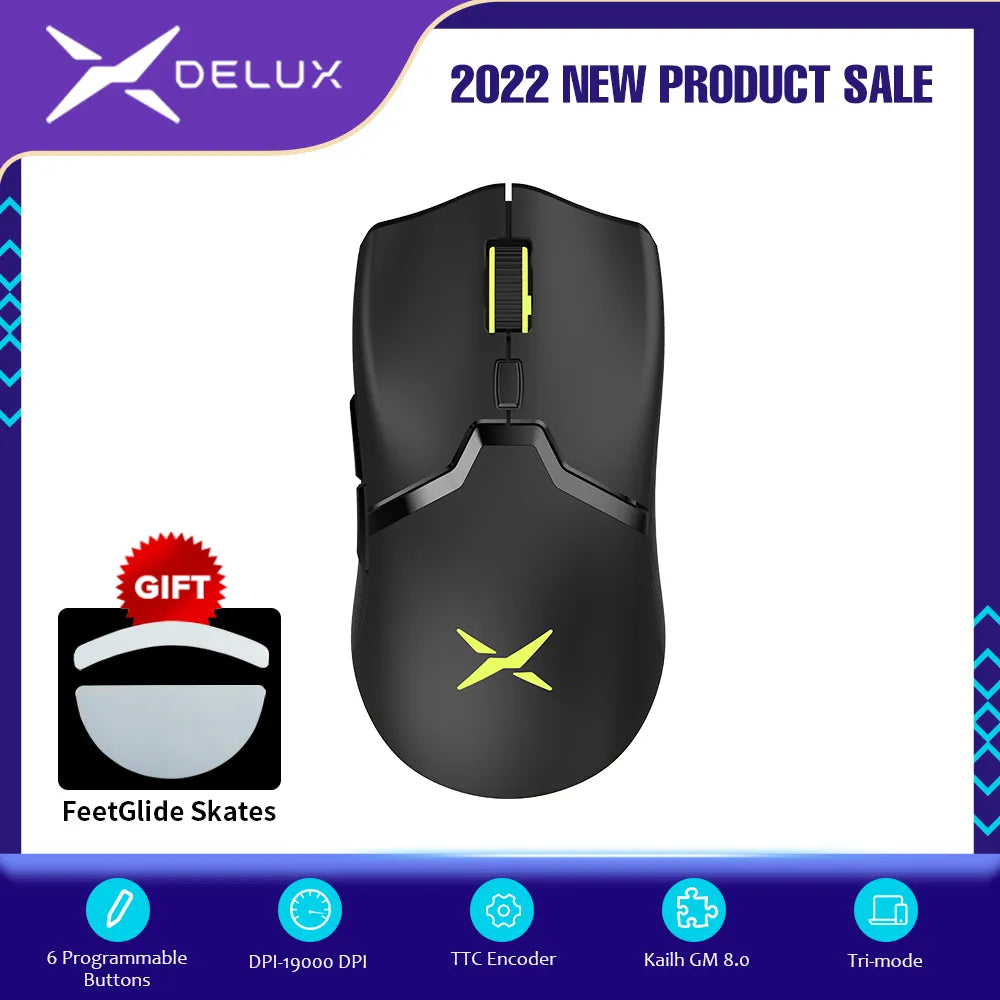 Ergonomic Wireless Gaming Mouse with Customizable RGB Lighting and Ultra-Precise Sensor