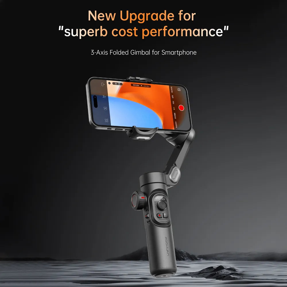 AOCHUAN Smart XE Handheld Smartphone Gimbal Stabilizer with RGB Fill Light