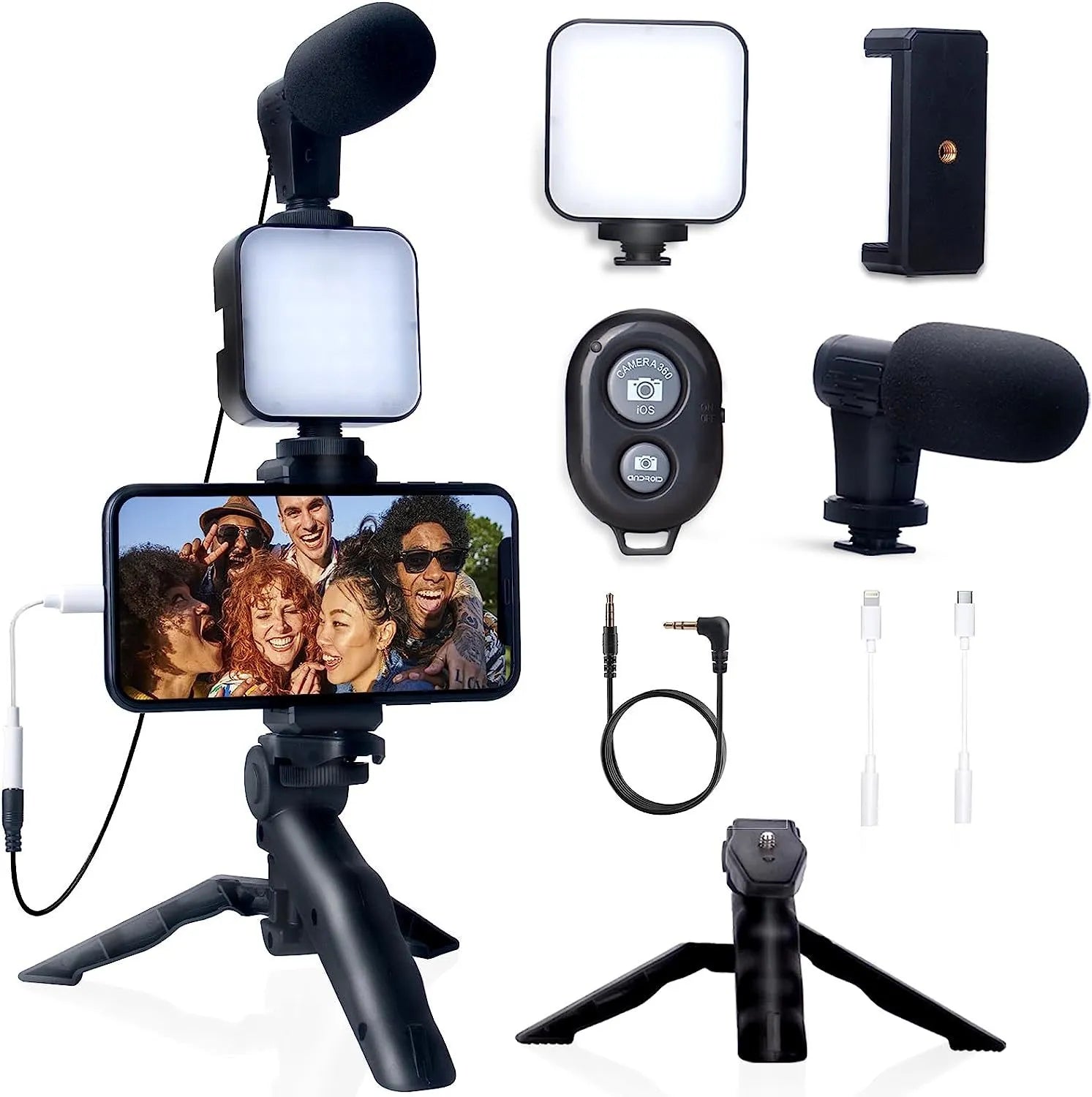 Smartphone Vlogging Kit for iPhone and Android - Complete Video Creation Set