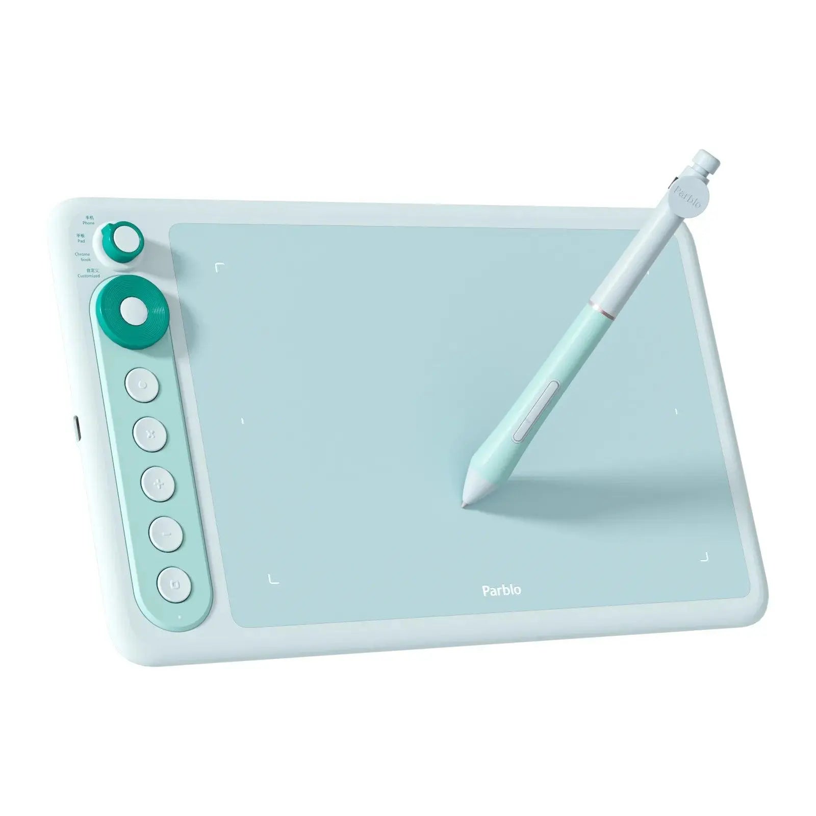 Parblo Intangbo X7 Graphic Draw Tablet Support Android Phone Digital Handwriting Pen Tablet Tilt Function Battery-Free Stylus